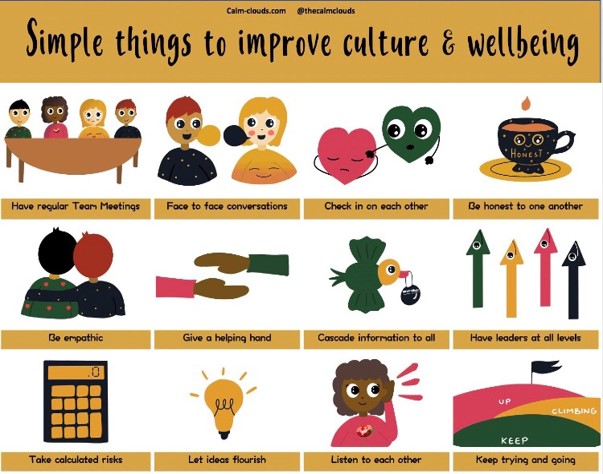 simple things to improve culture and wellbeing