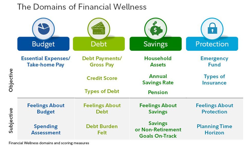 Financial wellness domains